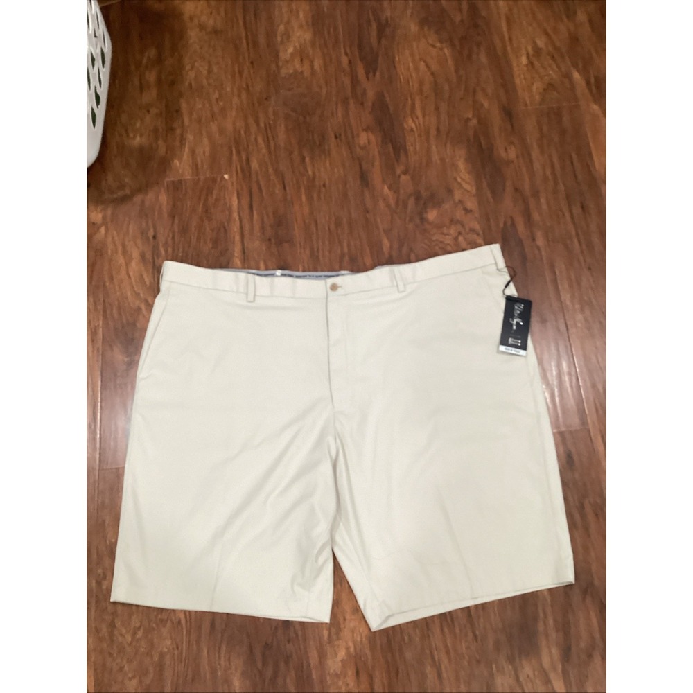 Walter Hagen Golf Shorts Men's 50 Big & Tall Beige Perfect 11 Stretch NEW